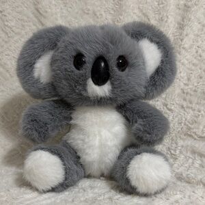 Gray and White Stuffed Koala Toy